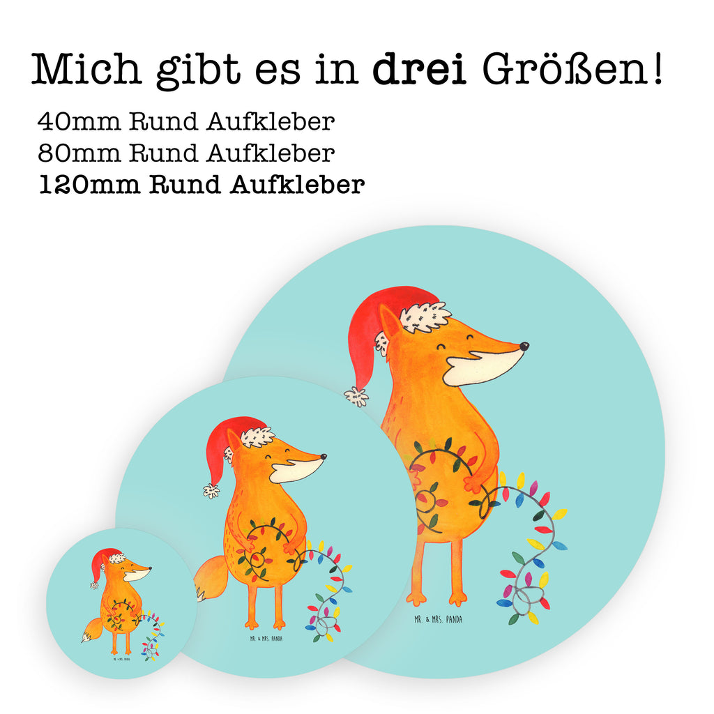 80mm Rund Aufkleber Fuchs Weihnachten Sticker, Aufkleber, Etikett, Kinder, rund, Winter, Weihnachten, Weihnachtsdeko, Nikolaus, Advent, Heiligabend, Wintermotiv, Fuchs, Füchse, Spruch schön, Geschenk Weihnachten, Weihnachtsmann, Weihnachtszeit