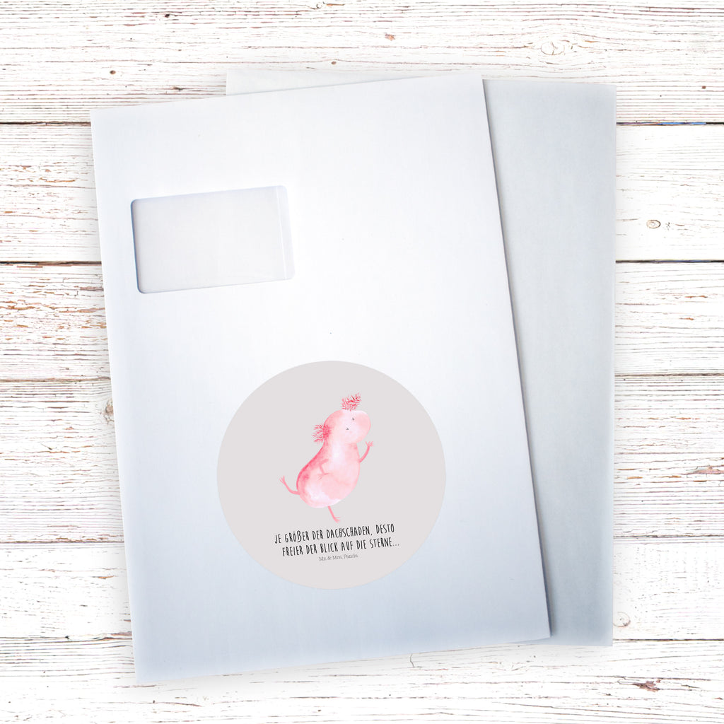 120mm Rund Aufkleber Axolotl tanzt Sticker, Aufkleber, Etikett, Kinder, rund, Axolotl, Molch, Axolot, Schwanzlurch, Lurch, Lurche, Dachschaden, Sterne, verrückt, Freundin, beste Freundin