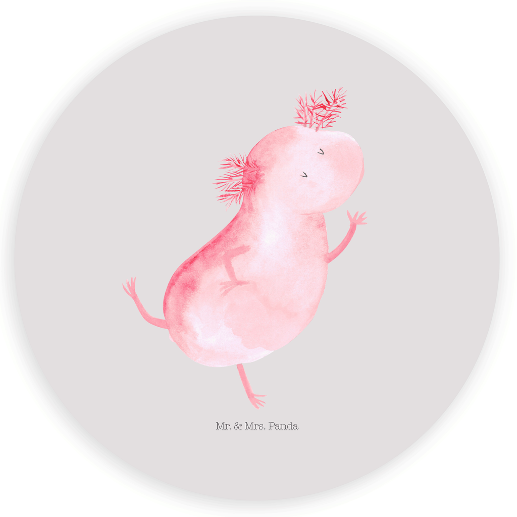 120mm Rund Aufkleber Axolotl tanzt Sticker, Aufkleber, Etikett, Kinder, rund, Axolotl, Molch, Axolot, Schwanzlurch, Lurch, Lurche, Dachschaden, Sterne, verrückt, Freundin, beste Freundin