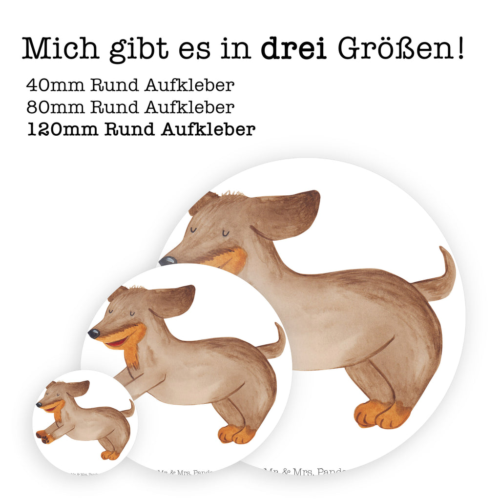 120mm Rund Aufkleber Hund Dackel fröhlich Sticker, Aufkleber, Etikett, Kinder, rund, Hund, Hundemotiv, Haustier, Hunderasse, Tierliebhaber, Hundebesitzer, Sprüche, Hunde, Dackel, Dachshund, happy dog