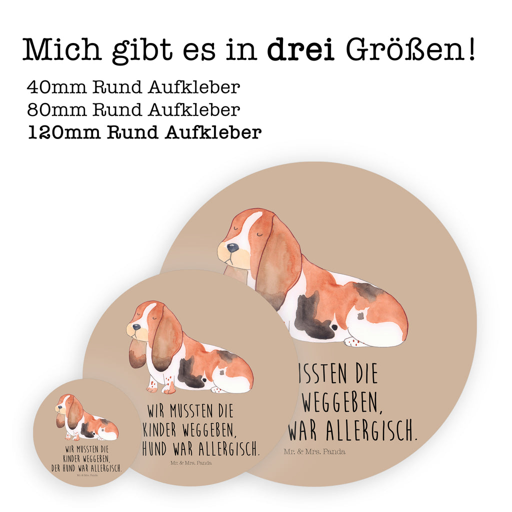 120mm Rund Aufkleber Hund Basset Hound Sticker, Aufkleber, Etikett, Kinder, rund, Hund, Hundemotiv, Haustier, Hunderasse, Tierliebhaber, Hundebesitzer, Sprüche, Basset Hound, Basset, Hundeliebe, kinderlos