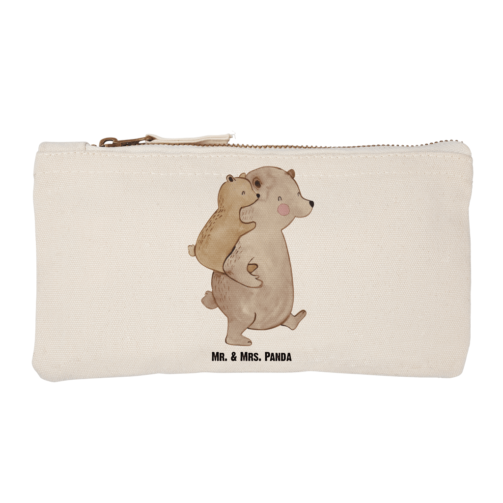 Schminktasche Papa Bär Schminktasche, Kosmetiktasche, Kosmetikbeutel, Stiftemäppchen, Etui, Federmappe, Makeup, XXL, Schminketui, Kosmetiketui, Schlamperetui, Familie, Vatertag, Muttertag, Bruder, Schwester, Mama, Papa, Oma, Opa, Geschenk, Vater, Papi, Vati, Onkel, Geburtstag