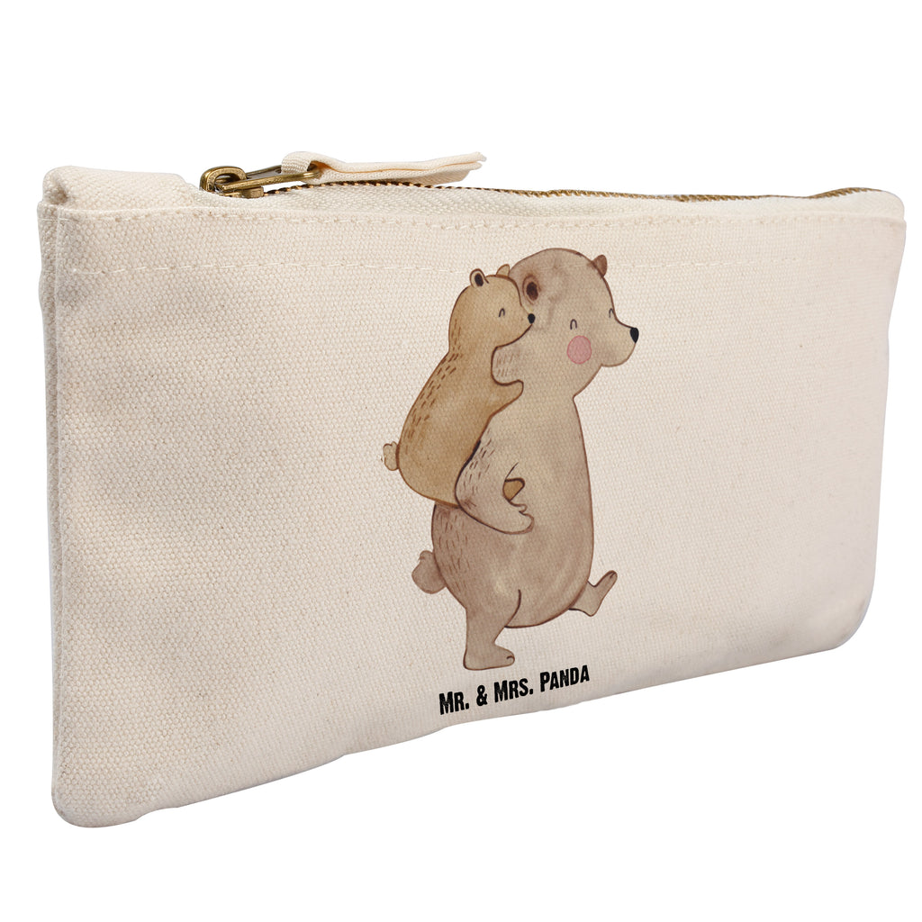 Schminktasche Papa Bär Schminktasche, Kosmetiktasche, Kosmetikbeutel, Stiftemäppchen, Etui, Federmappe, Makeup, XXL, Schminketui, Kosmetiketui, Schlamperetui, Familie, Vatertag, Muttertag, Bruder, Schwester, Mama, Papa, Oma, Opa, Geschenk, Vater, Papi, Vati, Onkel, Geburtstag