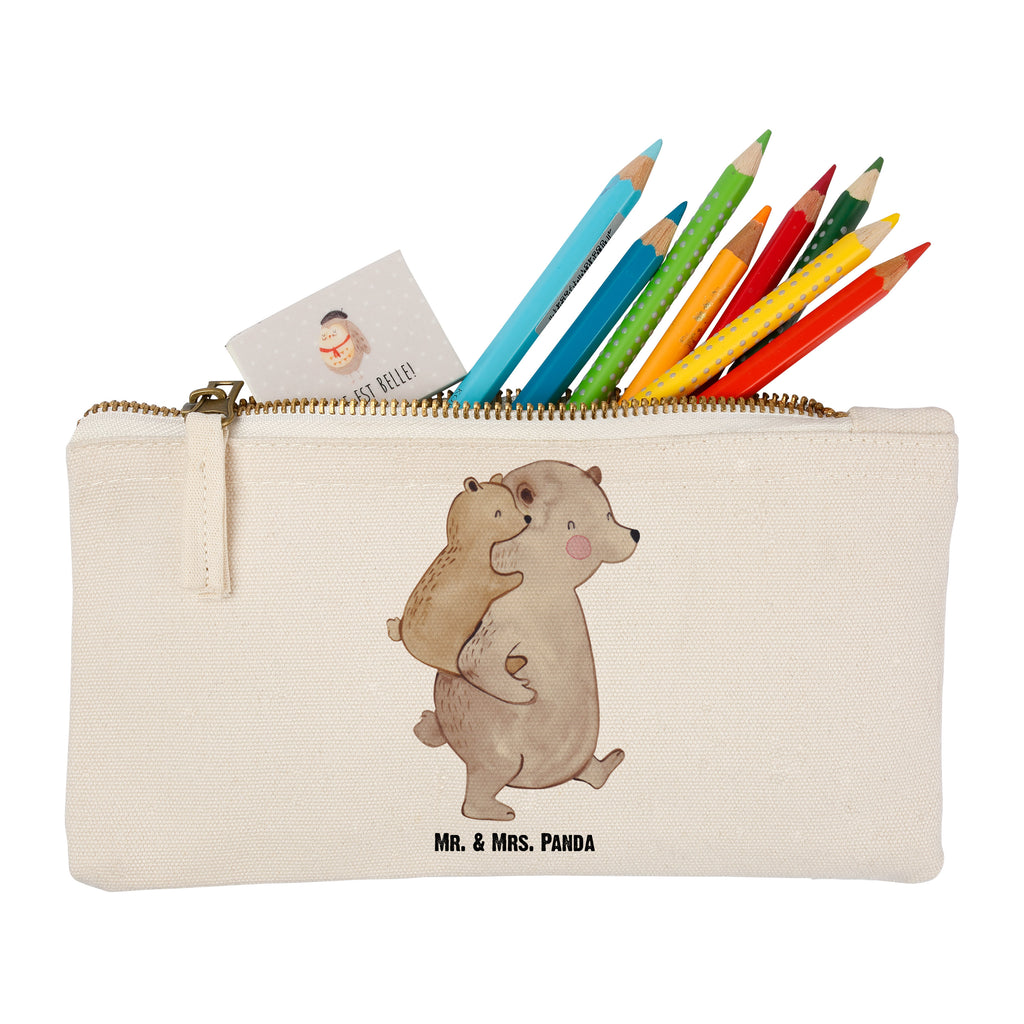 Schminktasche Papa Bär Schminktasche, Kosmetiktasche, Kosmetikbeutel, Stiftemäppchen, Etui, Federmappe, Makeup, XXL, Schminketui, Kosmetiketui, Schlamperetui, Familie, Vatertag, Muttertag, Bruder, Schwester, Mama, Papa, Oma, Opa, Geschenk, Vater, Papi, Vati, Onkel, Geburtstag