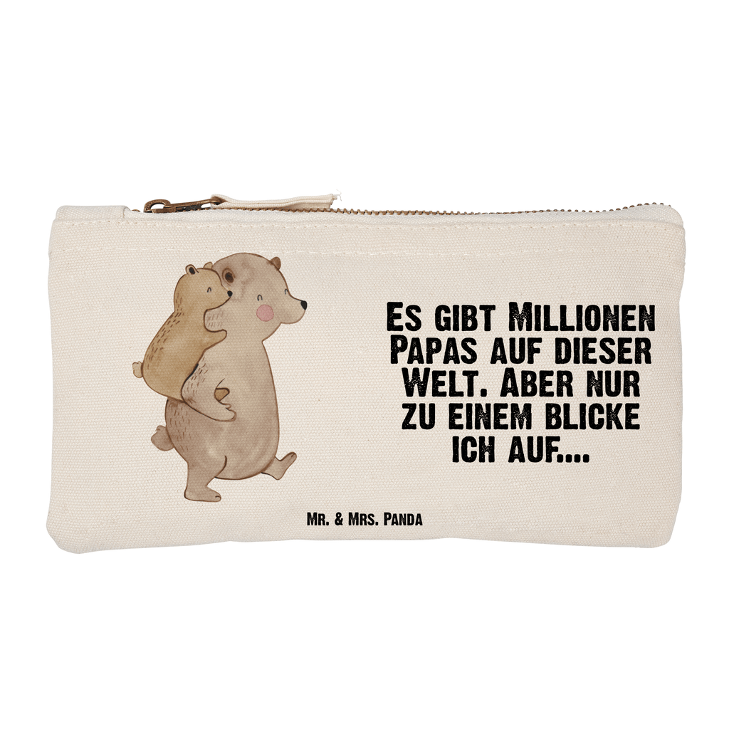 Schminktasche Papa Bär Schminktasche, Kosmetiktasche, Kosmetikbeutel, Stiftemäppchen, Etui, Federmappe, Makeup, XXL, Schminketui, Kosmetiketui, Schlamperetui, Familie, Vatertag, Muttertag, Bruder, Schwester, Mama, Papa, Oma, Opa, Geschenk, Vater, Papi, Vati, Onkel, Geburtstag