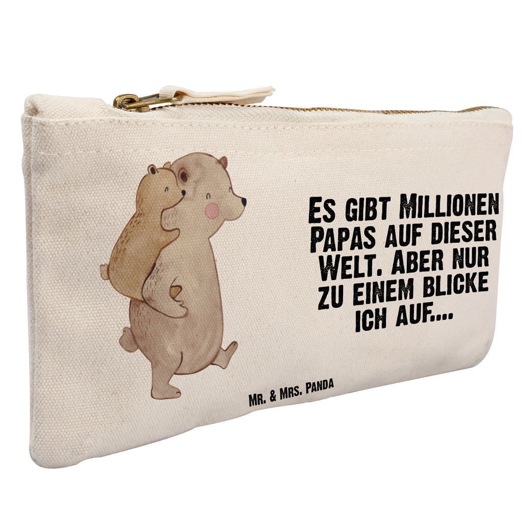 Schminktasche Papa Bär Schminktasche, Kosmetiktasche, Kosmetikbeutel, Stiftemäppchen, Etui, Federmappe, Makeup, XXL, Schminketui, Kosmetiketui, Schlamperetui, Familie, Vatertag, Muttertag, Bruder, Schwester, Mama, Papa, Oma, Opa, Geschenk, Vater, Papi, Vati, Onkel, Geburtstag