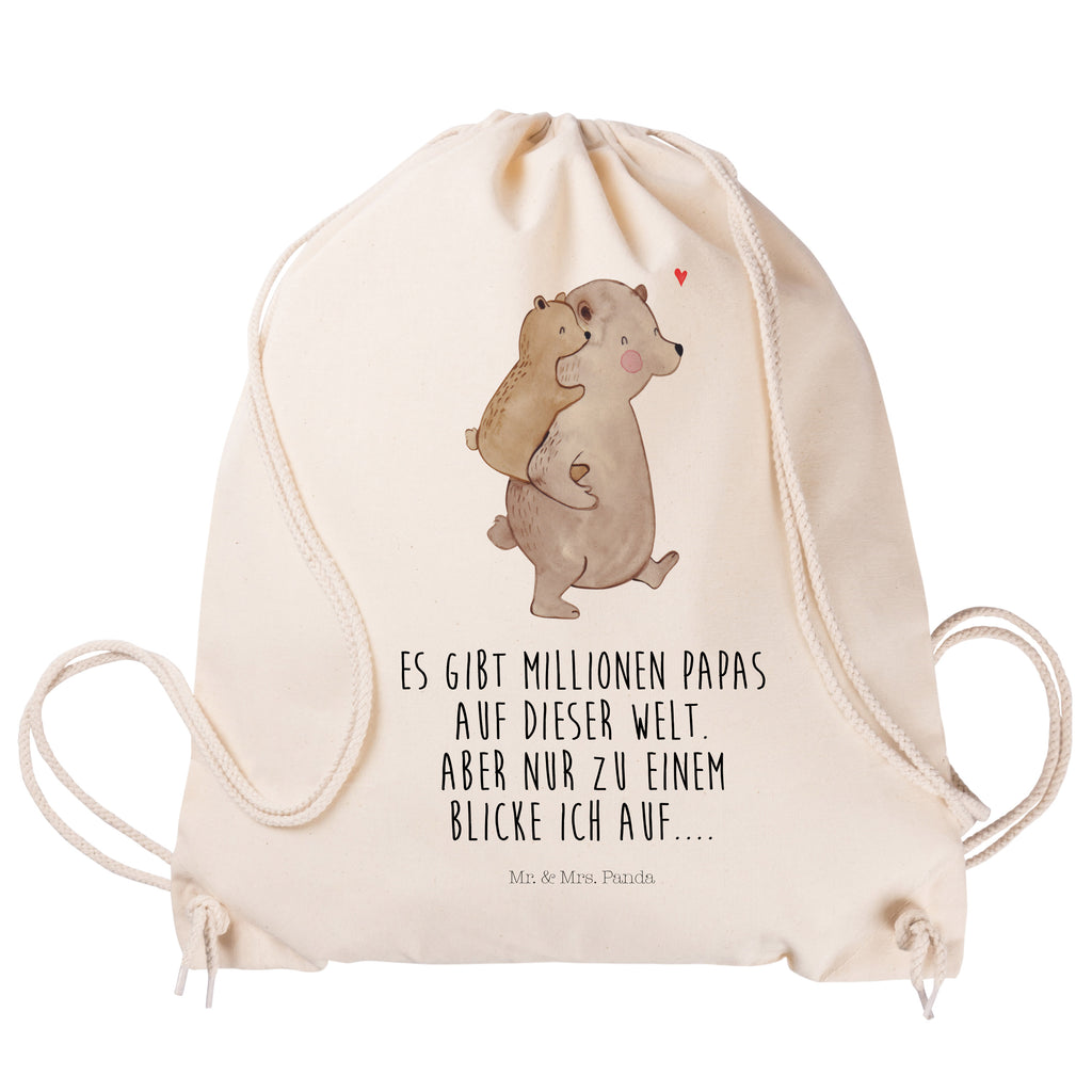 Sportbeutel Papa Bär Turnbeutel, Beutel, Sporttasche, Tasche, Stoffbeutel, Familie, Vatertag, Muttertag, Bruder, Schwester, Mama, Papa, Oma, Opa, Geschenk, Vater, Papi, Vati, Onkel, Geburtstag