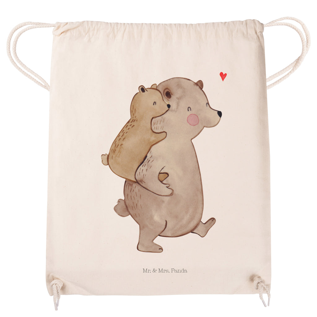 Sportbeutel Papa Bär Turnbeutel, Beutel, Sporttasche, Tasche, Stoffbeutel, Familie, Vatertag, Muttertag, Bruder, Schwester, Mama, Papa, Oma, Opa, Geschenk, Vater, Papi, Vati, Onkel, Geburtstag