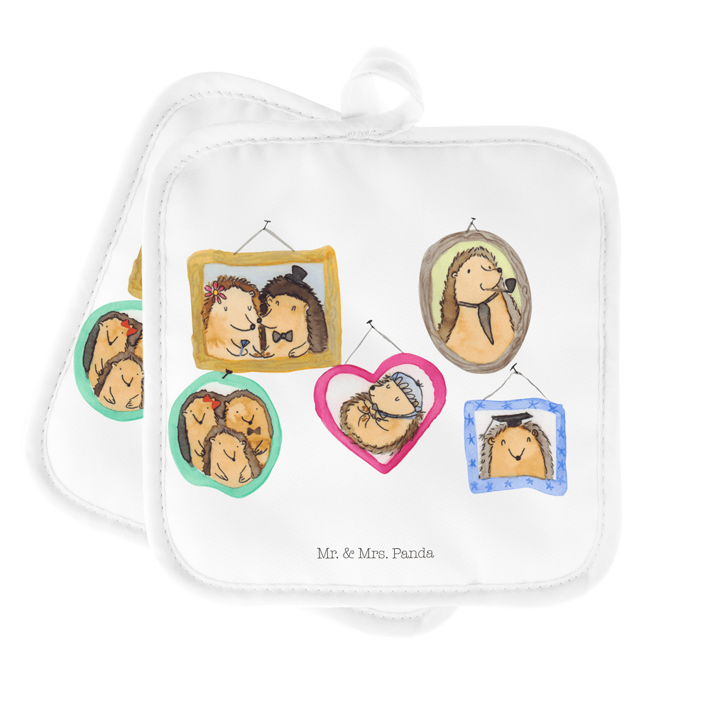 2er Set Topflappen  Igel Familie Topflappen, Topfuntersetzer, Ofenhandschuh, Topflappen Set, Topflappen lustig, Topflappen mit Spruch, Familie, Vatertag, Muttertag, Bruder, Schwester, Mama, Papa, Oma, Opa, Liebe, Igel, Bilder, Zusammenhalt, Glück