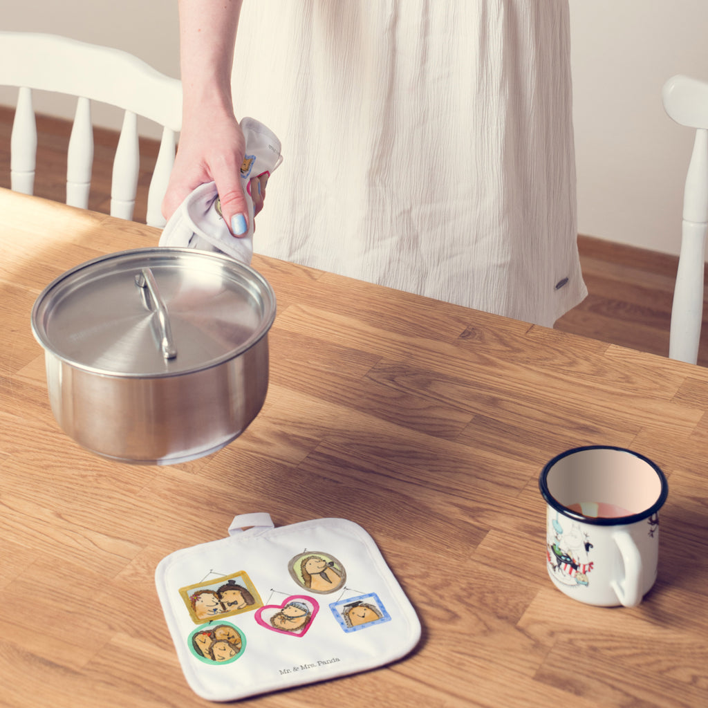 2er Set Topflappen  Igel Familie Topflappen, Topfuntersetzer, Ofenhandschuh, Topflappen Set, Topflappen lustig, Topflappen mit Spruch, Familie, Vatertag, Muttertag, Bruder, Schwester, Mama, Papa, Oma, Opa, Liebe, Igel, Bilder, Zusammenhalt, Glück