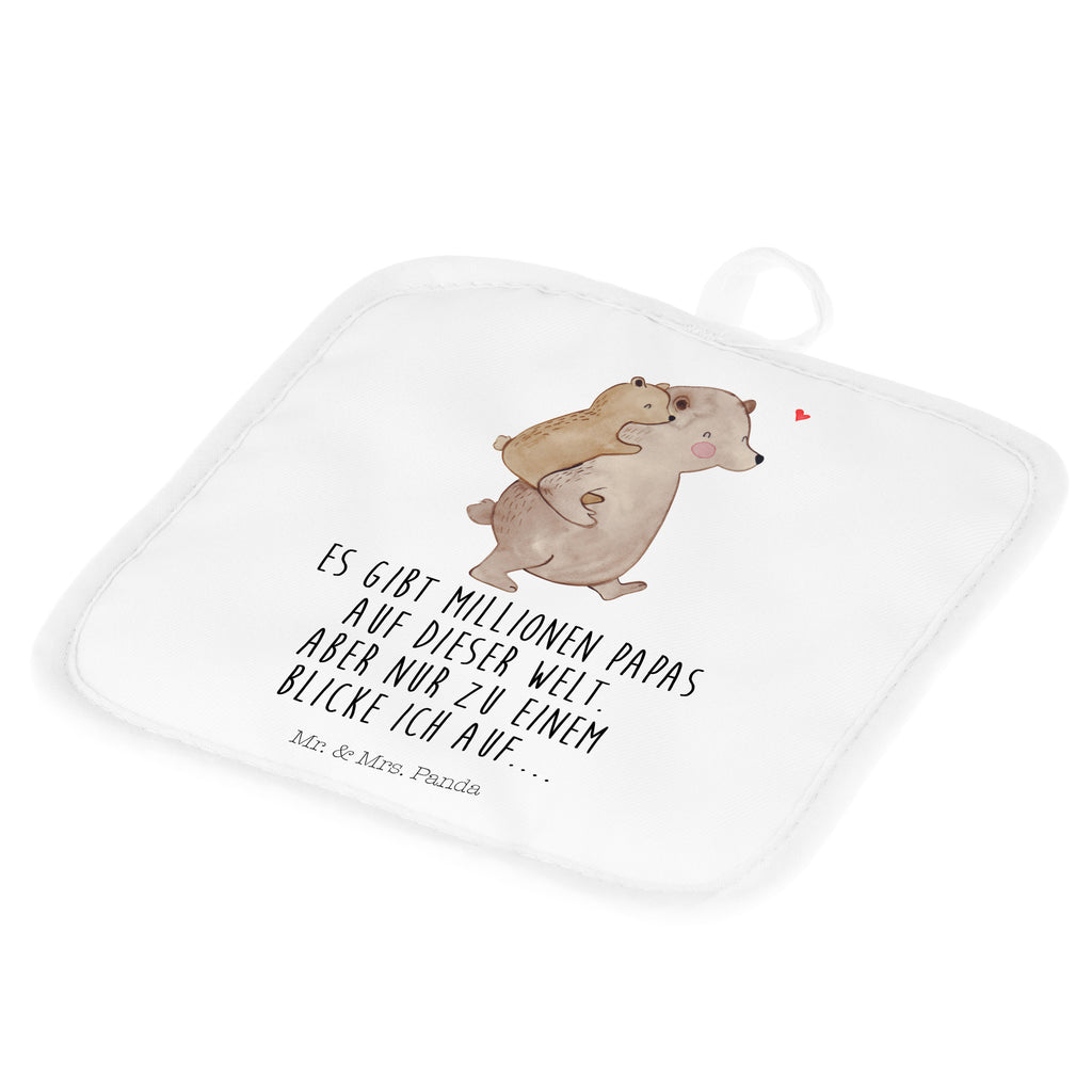 2er Set Topflappen  Papa Bär Topflappen, Topfuntersetzer, Ofenhandschuh, Topflappen Set, Topflappen lustig, Topflappen mit Spruch, Familie, Vatertag, Muttertag, Bruder, Schwester, Mama, Papa, Oma, Opa, Geschenk, Vater, Papi, Vati, Onkel, Geburtstag