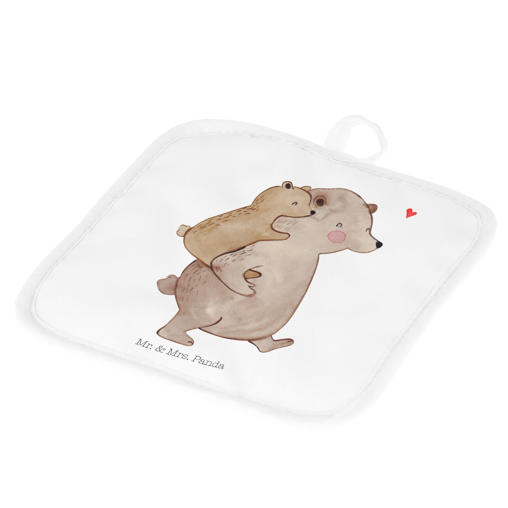 2er Set Topflappen  Papa Bär Topflappen, Topfuntersetzer, Ofenhandschuh, Topflappen Set, Topflappen lustig, Topflappen mit Spruch, Familie, Vatertag, Muttertag, Bruder, Schwester, Mama, Papa, Oma, Opa, Geschenk, Vater, Papi, Vati, Onkel, Geburtstag