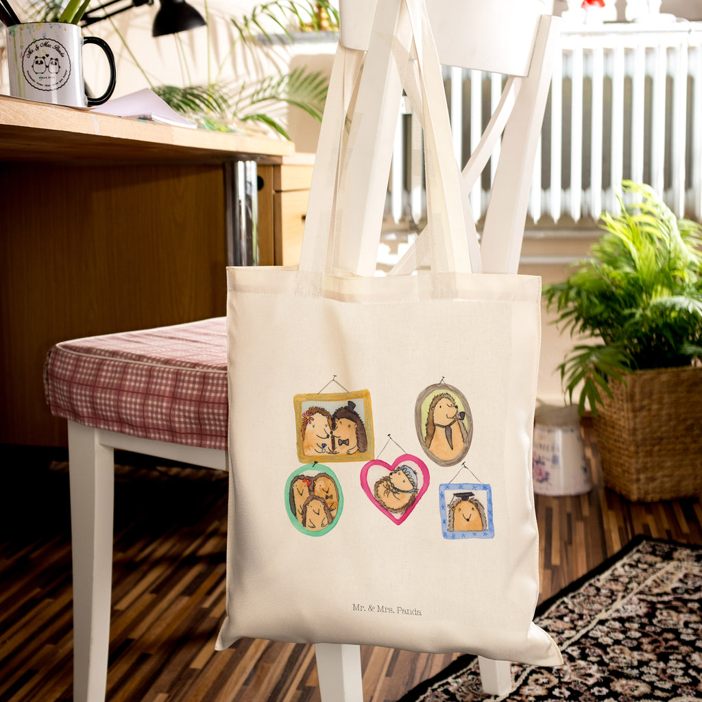 Tragetasche Igel Familie Beuteltasche, Beutel, Einkaufstasche, Jutebeutel, Stoffbeutel, Familie, Vatertag, Muttertag, Bruder, Schwester, Mama, Papa, Oma, Opa, Liebe, Igel, Bilder, Zusammenhalt, Glück