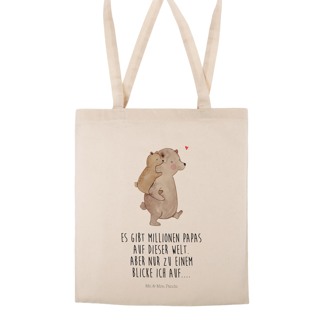 Tragetasche Papa Bär Beuteltasche, Beutel, Einkaufstasche, Jutebeutel, Stoffbeutel, Familie, Vatertag, Muttertag, Bruder, Schwester, Mama, Papa, Oma, Opa, Geschenk, Vater, Papi, Vati, Onkel, Geburtstag