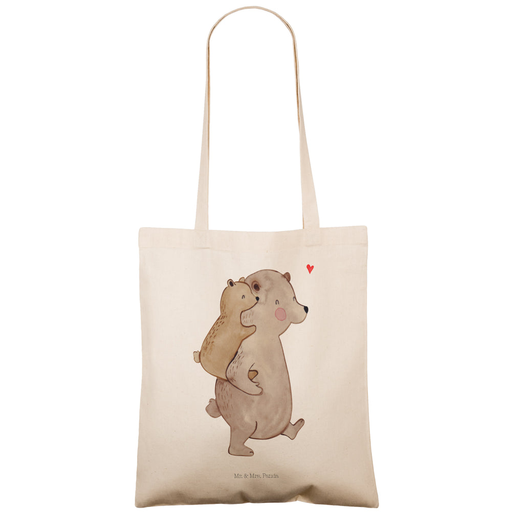 Tragetasche Papa Bär Beuteltasche, Beutel, Einkaufstasche, Jutebeutel, Stoffbeutel, Familie, Vatertag, Muttertag, Bruder, Schwester, Mama, Papa, Oma, Opa, Geschenk, Vater, Papi, Vati, Onkel, Geburtstag