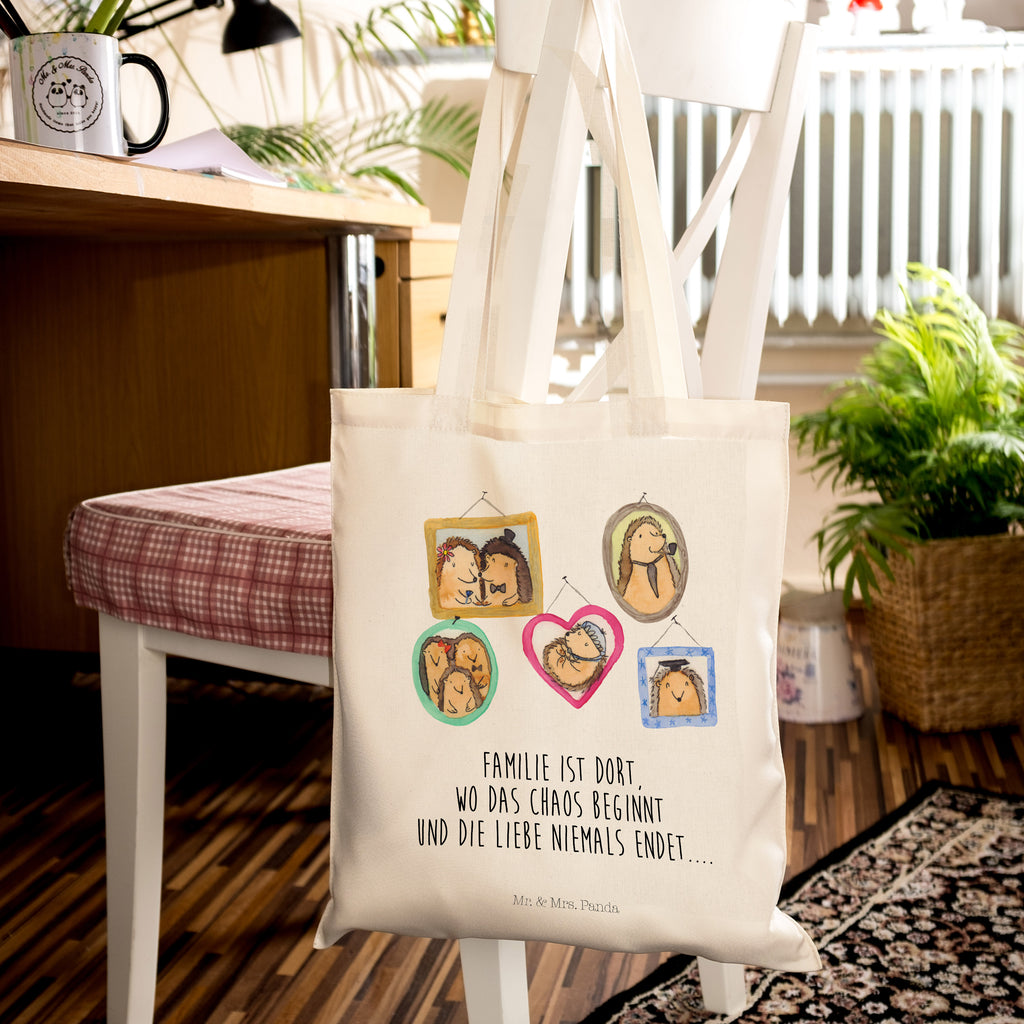 Tragetasche Igel Familie Beuteltasche, Beutel, Einkaufstasche, Jutebeutel, Stoffbeutel, Familie, Vatertag, Muttertag, Bruder, Schwester, Mama, Papa, Oma, Opa, Liebe, Igel, Bilder, Zusammenhalt, Glück