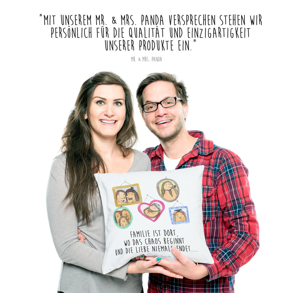 40x40 Kissen Igel Familie Kissenhülle, Kopfkissen, Sofakissen, Dekokissen, Motivkissen, Familie, Vatertag, Muttertag, Bruder, Schwester, Mama, Papa, Oma, Opa, Liebe, Igel, Bilder, Zusammenhalt, Glück