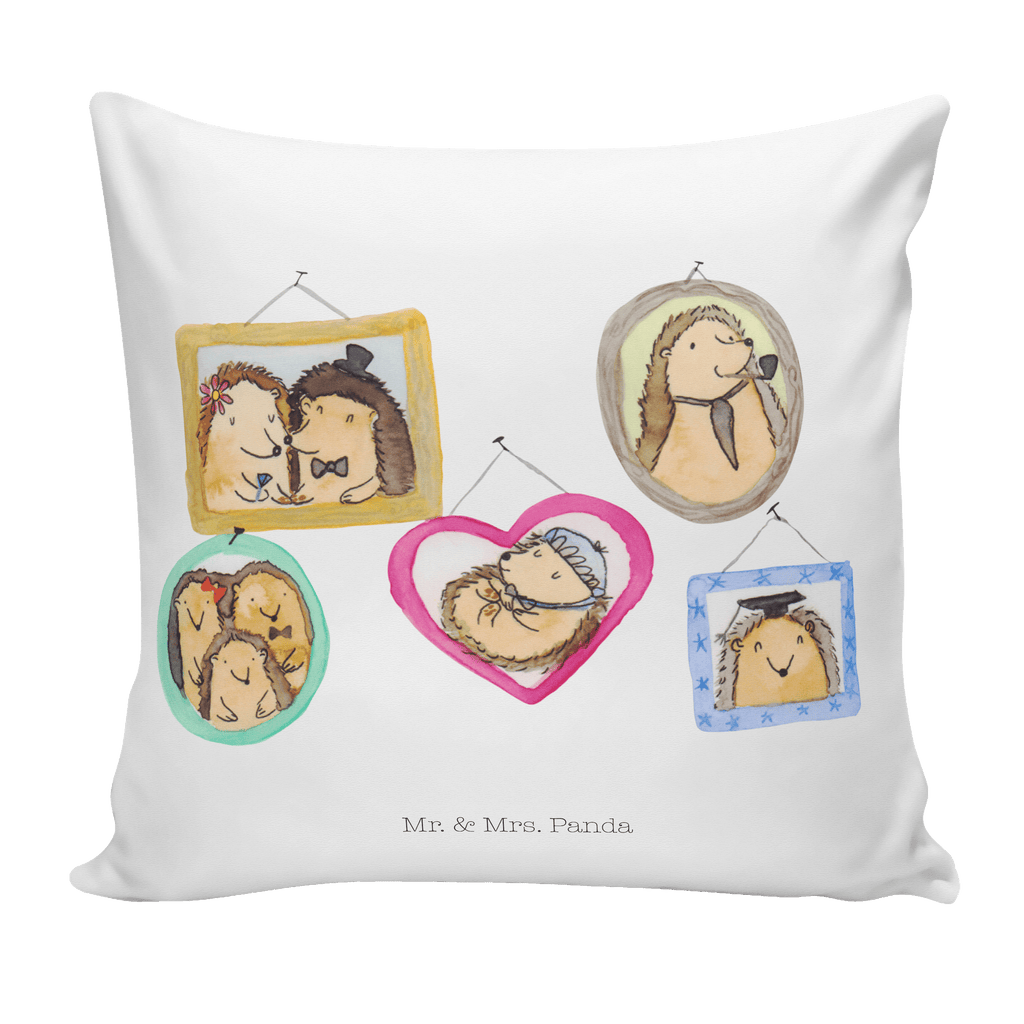 40x40 Kissen Igel Familie Kissenhülle, Kopfkissen, Sofakissen, Dekokissen, Motivkissen, Familie, Vatertag, Muttertag, Bruder, Schwester, Mama, Papa, Oma, Opa, Liebe, Igel, Bilder, Zusammenhalt, Glück