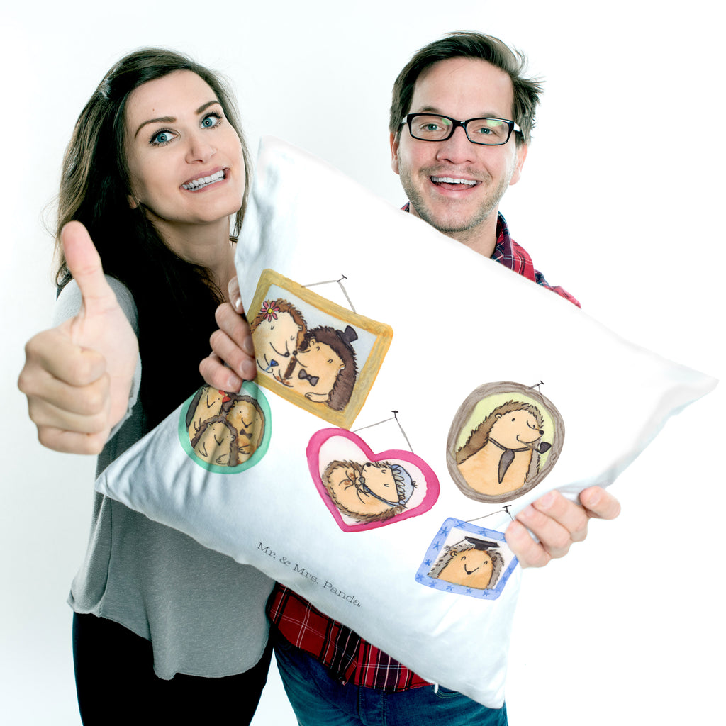 40x40 Kissen Igel Familie Kissenhülle, Kopfkissen, Sofakissen, Dekokissen, Motivkissen, Familie, Vatertag, Muttertag, Bruder, Schwester, Mama, Papa, Oma, Opa, Liebe, Igel, Bilder, Zusammenhalt, Glück
