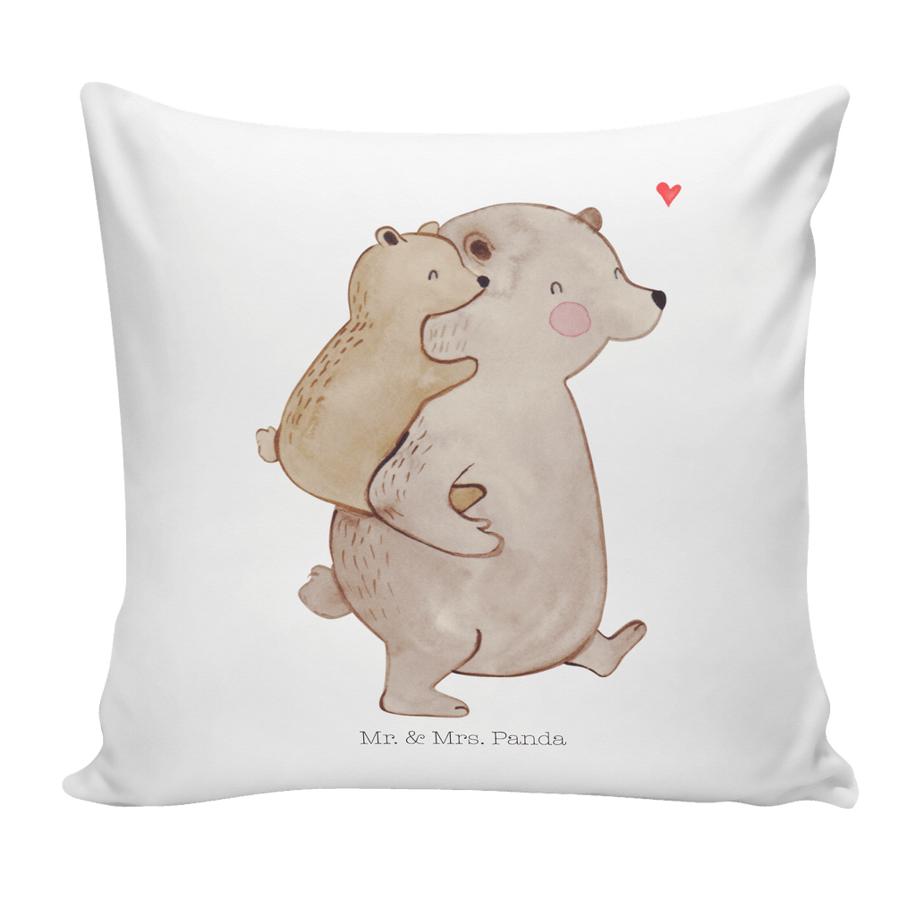 40x40 Kissen Papa Bär Kissenhülle, Kopfkissen, Sofakissen, Dekokissen, Motivkissen, Familie, Vatertag, Muttertag, Bruder, Schwester, Mama, Papa, Oma, Opa, Geschenk, Vater, Papi, Vati, Onkel, Geburtstag