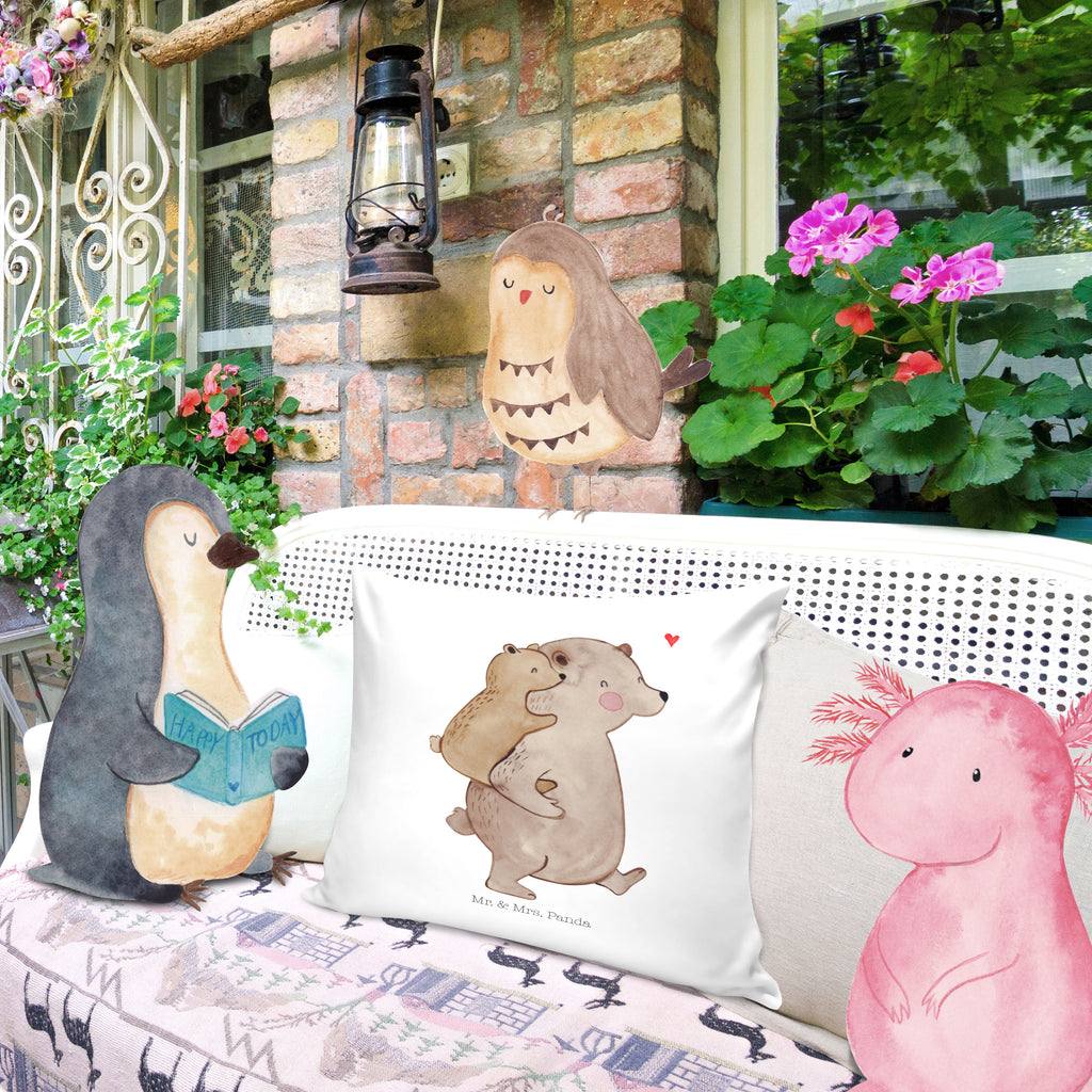 40x40 Kissen Papa Bär Kissenhülle, Kopfkissen, Sofakissen, Dekokissen, Motivkissen, Familie, Vatertag, Muttertag, Bruder, Schwester, Mama, Papa, Oma, Opa, Geschenk, Vater, Papi, Vati, Onkel, Geburtstag