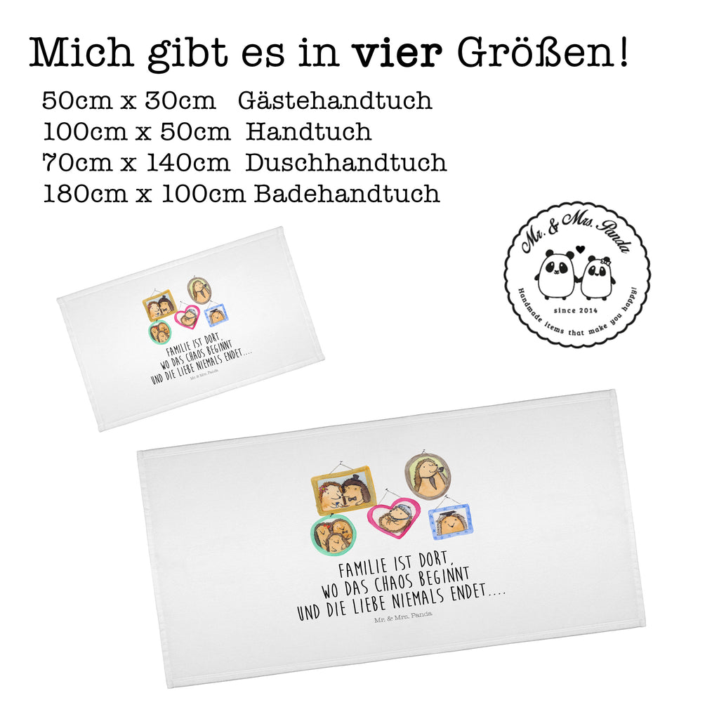 Gäste Handtuch Igel Familie Gästetuch, Reisehandtuch, Sport Handtuch, Frottier, Kinder Handtuch, Familie, Vatertag, Muttertag, Bruder, Schwester, Mama, Papa, Oma, Opa, Liebe, Igel, Bilder, Zusammenhalt, Glück
