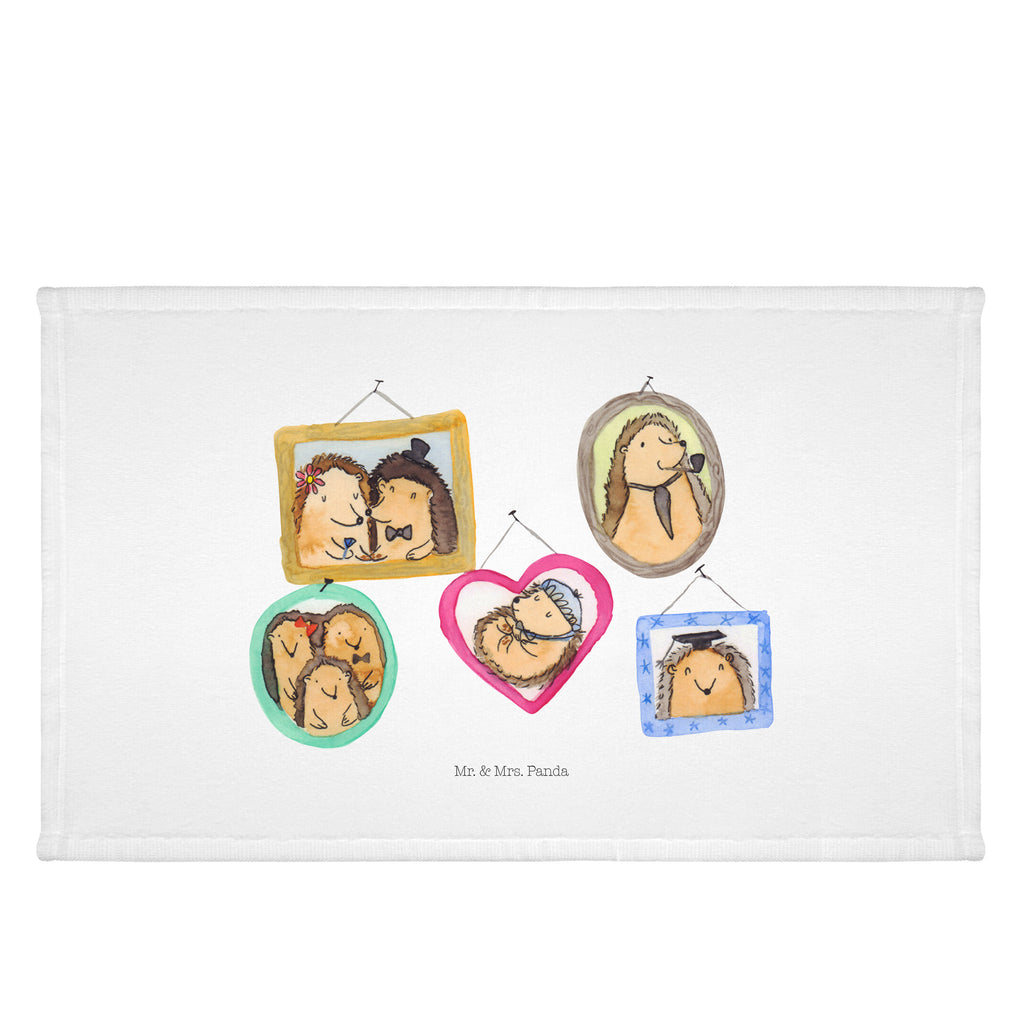 Gäste Handtuch Igel Familie Gästetuch, Reisehandtuch, Sport Handtuch, Frottier, Kinder Handtuch, Familie, Vatertag, Muttertag, Bruder, Schwester, Mama, Papa, Oma, Opa, Liebe, Igel, Bilder, Zusammenhalt, Glück