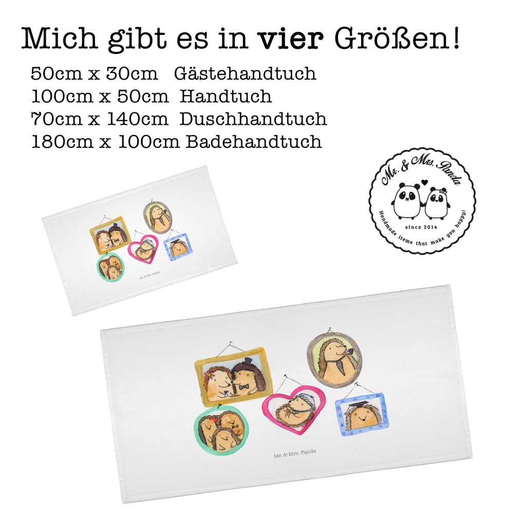 Gäste Handtuch Igel Familie Gästetuch, Reisehandtuch, Sport Handtuch, Frottier, Kinder Handtuch, Familie, Vatertag, Muttertag, Bruder, Schwester, Mama, Papa, Oma, Opa, Liebe, Igel, Bilder, Zusammenhalt, Glück