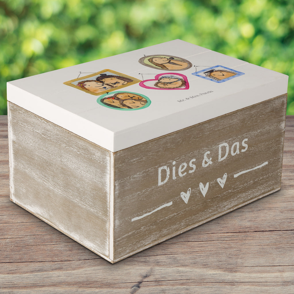 Holzkiste Igel Familie Holzkiste, Kiste, Schatzkiste, Truhe, Schatulle, XXL, Erinnerungsbox, Erinnerungskiste, Dekokiste, Aufbewahrungsbox, Familie, Vatertag, Muttertag, Bruder, Schwester, Mama, Papa, Oma, Opa, Liebe, Igel, Bilder, Zusammenhalt, Glück