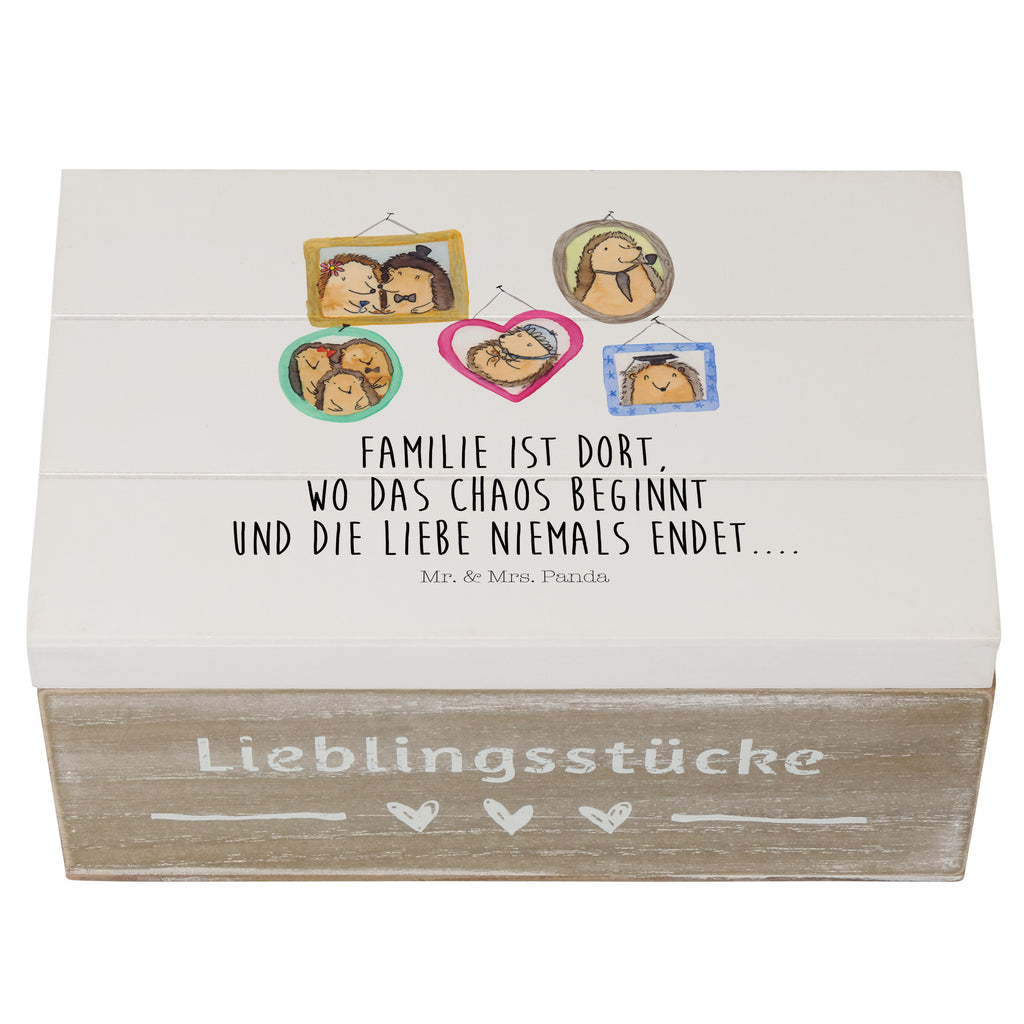 Holzkiste Igel Familie Holzkiste, Kiste, Schatzkiste, Truhe, Schatulle, XXL, Erinnerungsbox, Erinnerungskiste, Dekokiste, Aufbewahrungsbox, Familie, Vatertag, Muttertag, Bruder, Schwester, Mama, Papa, Oma, Opa, Liebe, Igel, Bilder, Zusammenhalt, Glück