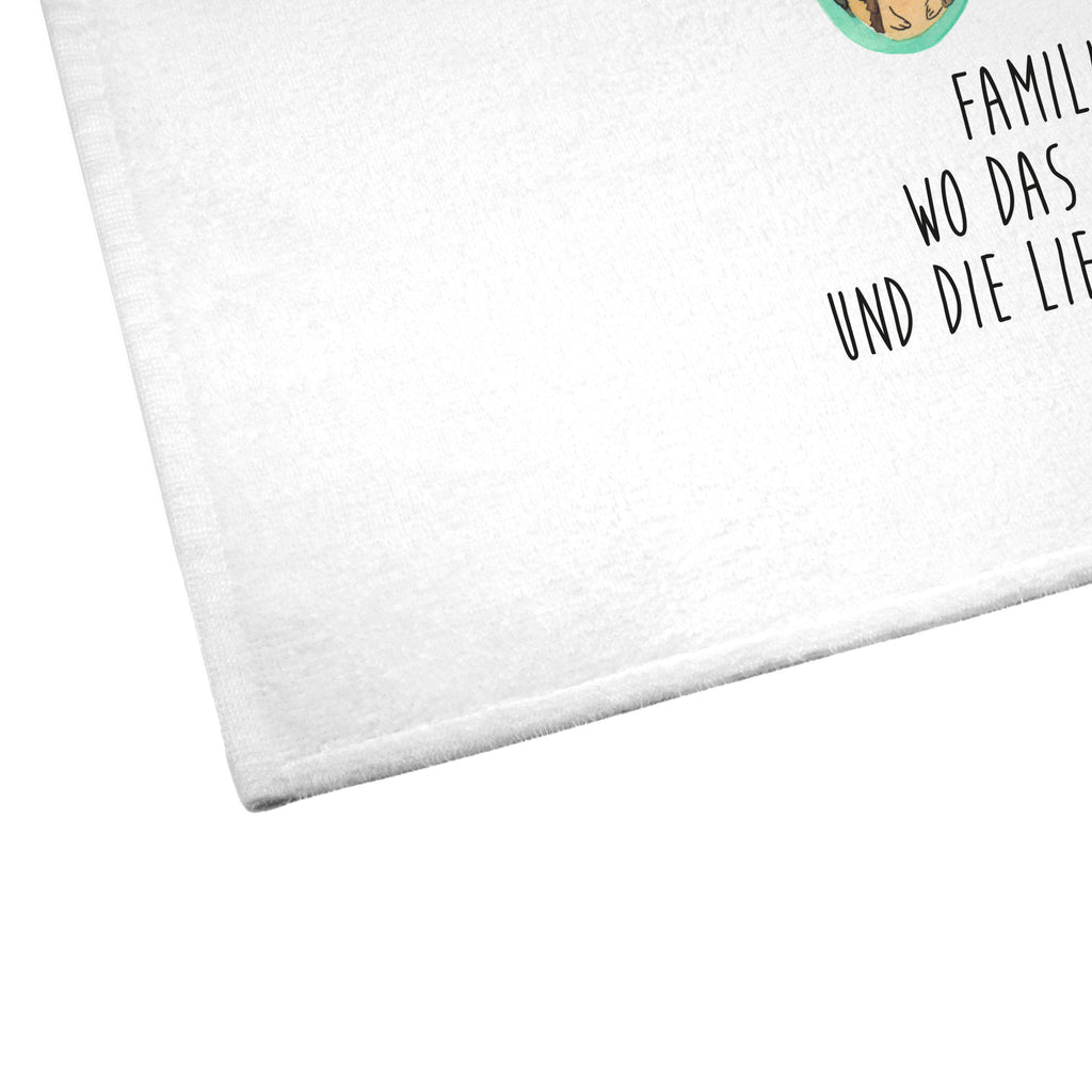 50 x 100 Handtuch Igel Familie Handtuch, Badehandtuch, Badezimmer, Handtücher, groß, Kinder, Baby, Familie, Vatertag, Muttertag, Bruder, Schwester, Mama, Papa, Oma, Opa, Liebe, Igel, Bilder, Zusammenhalt, Glück
