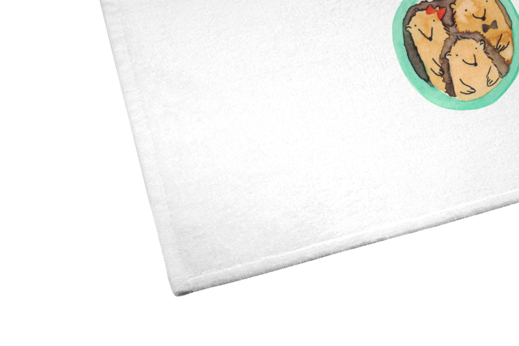 50 x 100 Handtuch Igel Familie Handtuch, Badehandtuch, Badezimmer, Handtücher, groß, Kinder, Baby, Familie, Vatertag, Muttertag, Bruder, Schwester, Mama, Papa, Oma, Opa, Liebe, Igel, Bilder, Zusammenhalt, Glück