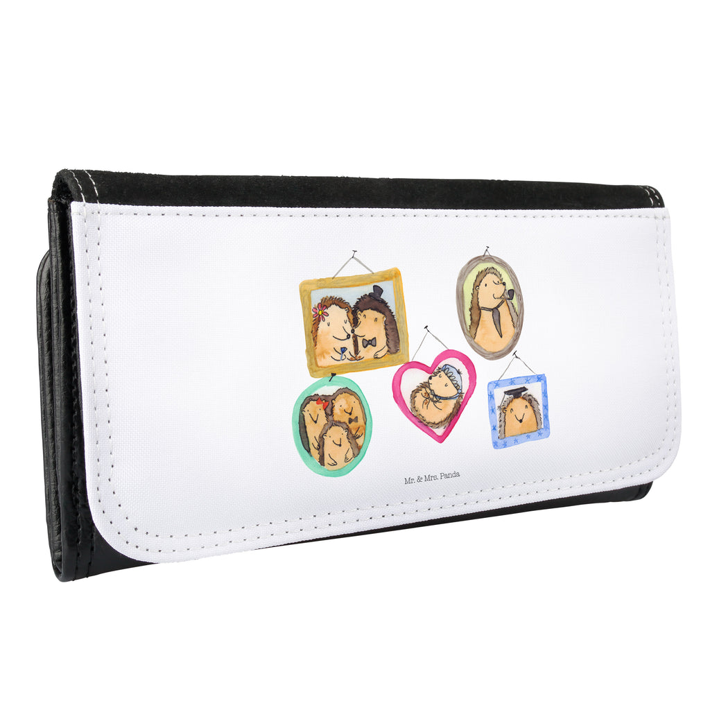 Damen Portemonnaie Igel Familie Portemonnaie, Portemonee, Geldbörse, Damen, Groß, XXL, Geldbeutel, Portemonnaies, Familie, Vatertag, Muttertag, Bruder, Schwester, Mama, Papa, Oma, Opa, Liebe, Igel, Bilder, Zusammenhalt, Glück