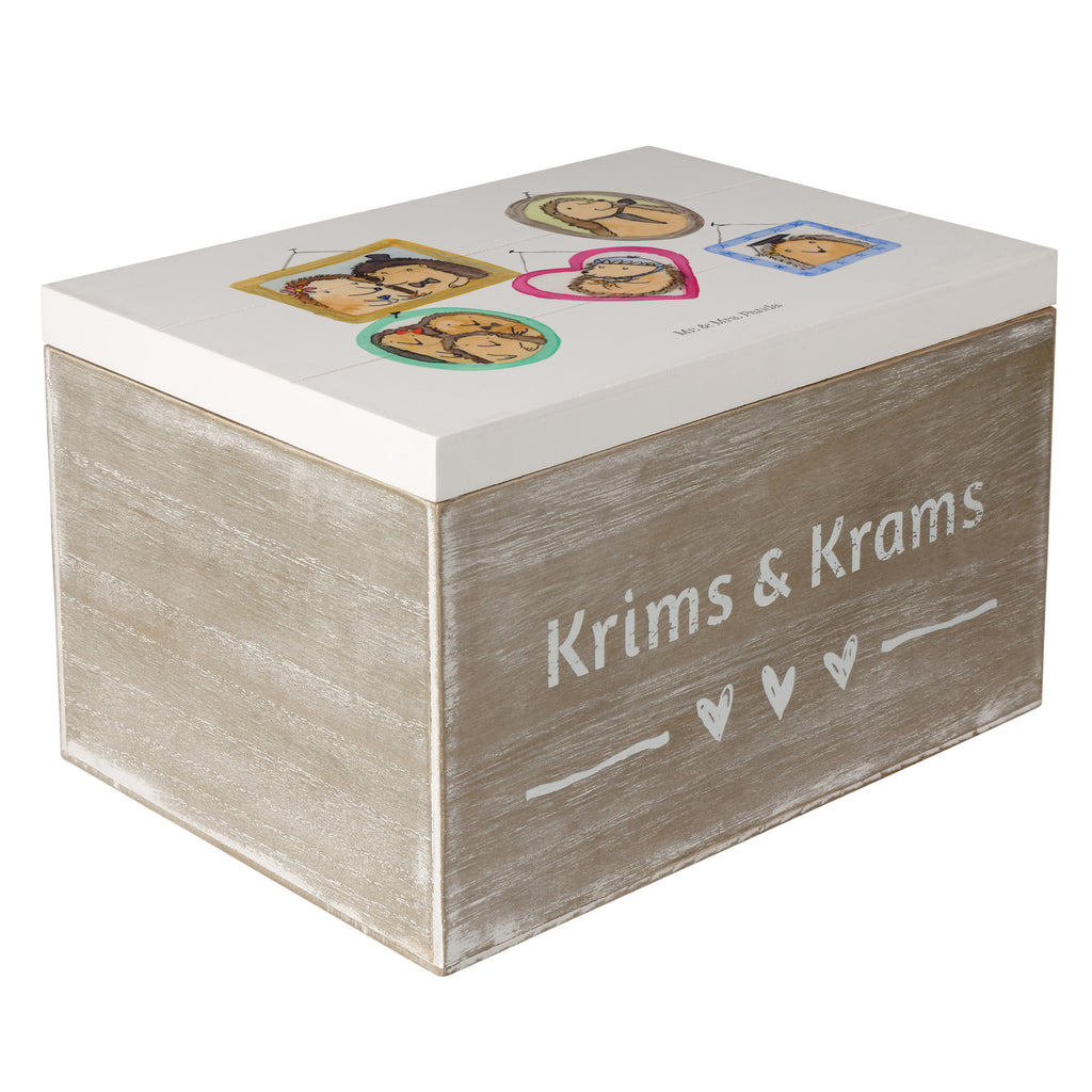 Holzkiste Igel Familie Holzkiste, Kiste, Schatzkiste, Truhe, Schatulle, XXL, Erinnerungsbox, Erinnerungskiste, Dekokiste, Aufbewahrungsbox, Familie, Vatertag, Muttertag, Bruder, Schwester, Mama, Papa, Oma, Opa, Liebe, Igel, Bilder, Zusammenhalt, Glück