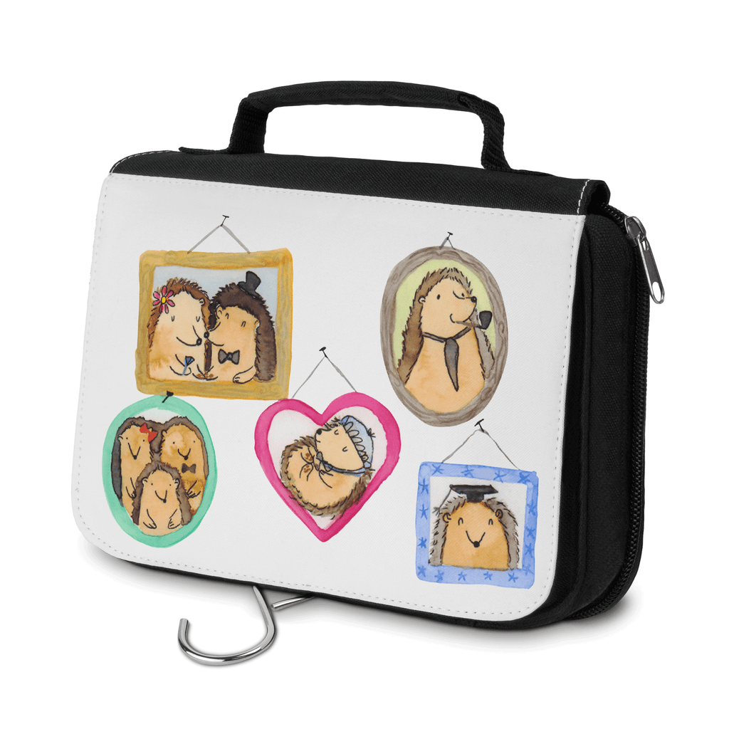 Kulturbeutel Igel Familie Kulturbeutel, Zum Aufhängen, Waschtasche, Kosmetiktasche, Damen, Herren, Aufbewahrungstasche, Schminktasche, Kosmetikbeutel, Organizer, Kulturtasche, Schminkutensil, Familie, Vatertag, Muttertag, Bruder, Schwester, Mama, Papa, Oma, Opa, Liebe, Igel, Bilder, Zusammenhalt, Glück