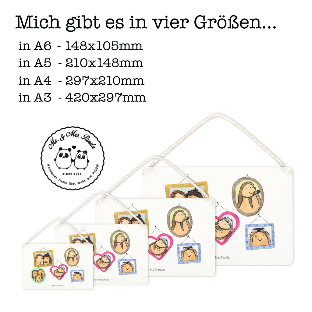 Deko Schild Igel Familie Dekoschild, Deko Schild, Schild, Tür Schild, Türschild, Holzschild, Wandschild, Wanddeko, Familie, Vatertag, Muttertag, Bruder, Schwester, Mama, Papa, Oma, Opa, Liebe, Igel, Bilder, Zusammenhalt, Glück