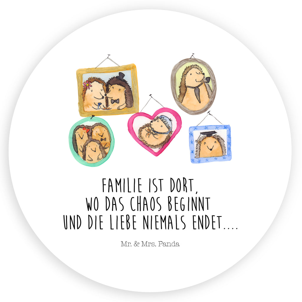80mm Rund Aufkleber Igel Familie Sticker, Aufkleber, Etikett, Familie, Vatertag, Muttertag, Bruder, Schwester, Mama, Papa, Oma, Opa, Liebe, Igel, Bilder, Zusammenhalt, Glück