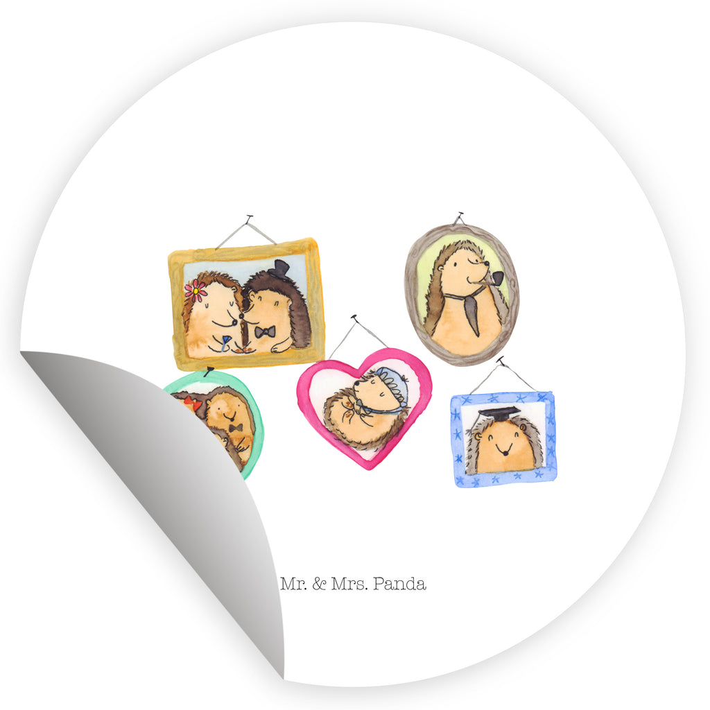 40mm Rund Aufkleber Igel Familie Sticker, Aufkleber, Etikett, Familie, Vatertag, Muttertag, Bruder, Schwester, Mama, Papa, Oma, Opa, Liebe, Igel, Bilder, Zusammenhalt, Glück