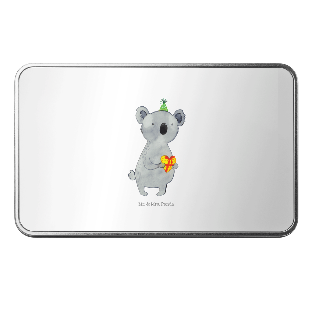 Metalldose rechteckig Koala Geschenk Blechdose, Metalldose, Blechbox, Container, Keksdose, Vorratsdose, Vorratsbox, Döschen, Versperbox, Vesperdose, Aufbewahrungsdose, Aufbewahrungsbox, Aluminiumdose, Dose, Koala, Koalabär, Geschenk, Geburtstag, Party