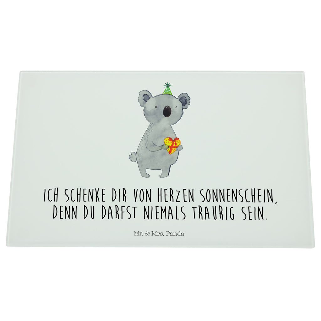 Medium Glas Schneidbrett Koala Geschenk Glasschneidebrett, Schneidebrett, Koala, Koalabär, Geschenk, Geburtstag, Party
