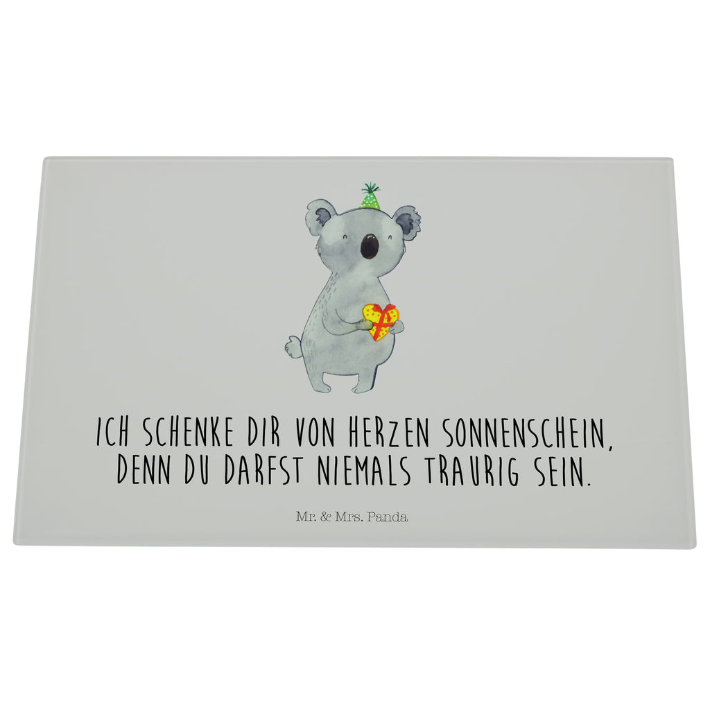 Medium Glas Schneidbrett Koala Geschenk Glasschneidebrett, Schneidebrett, Koala, Koalabär, Geschenk, Geburtstag, Party