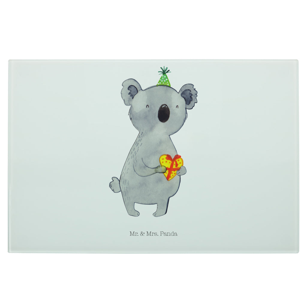 Medium Glas Schneidbrett Koala Geschenk Glasschneidebrett, Schneidebrett, Koala, Koalabär, Geschenk, Geburtstag, Party
