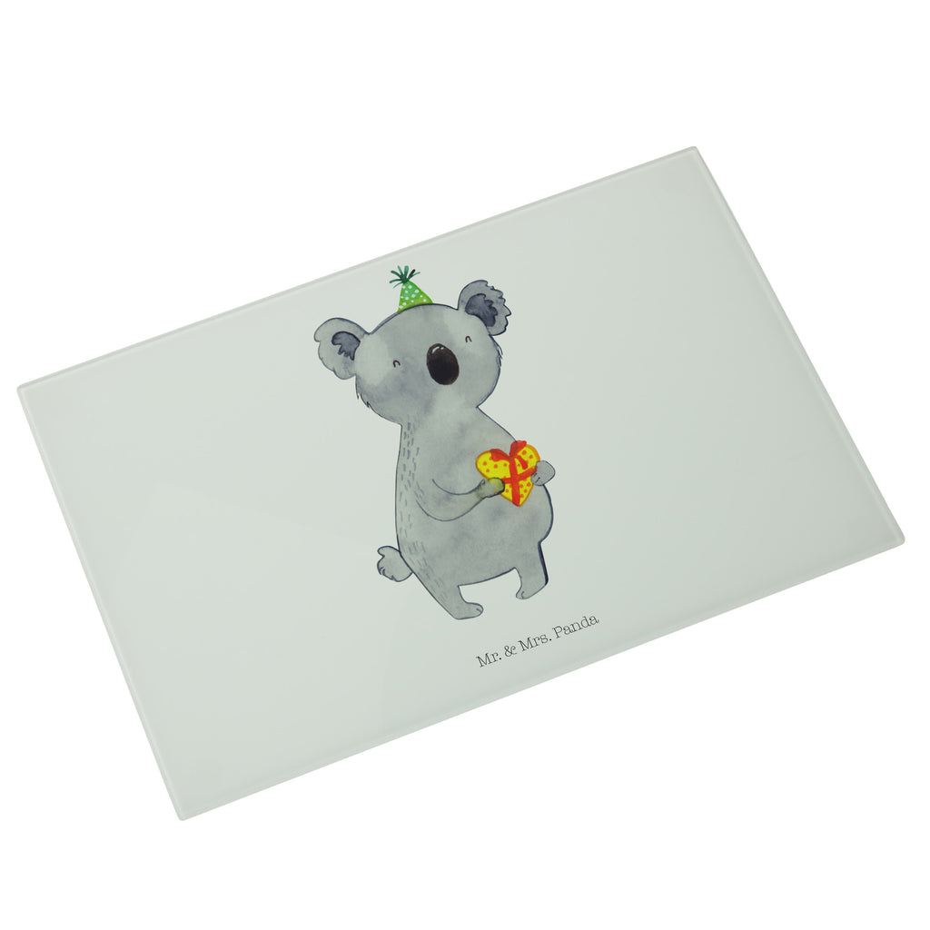 Medium Glas Schneidbrett Koala Geschenk Glasschneidebrett, Schneidebrett, Koala, Koalabär, Geschenk, Geburtstag, Party