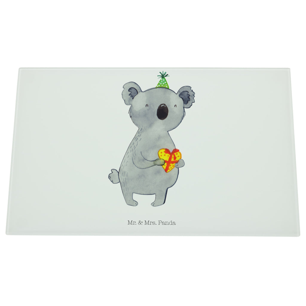 Medium Glas Schneidbrett Koala Geschenk Glasschneidebrett, Schneidebrett, Koala, Koalabär, Geschenk, Geburtstag, Party