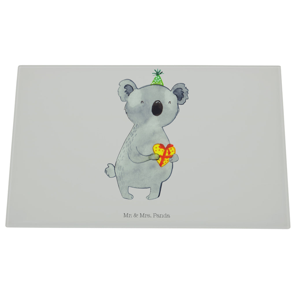 Medium Glas Schneidbrett Koala Geschenk Glasschneidebrett, Schneidebrett, Koala, Koalabär, Geschenk, Geburtstag, Party