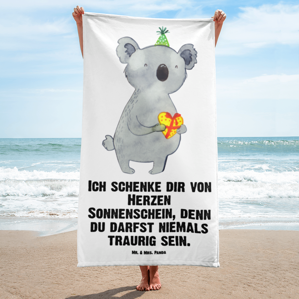 XL Badehandtuch Koala Geschenk Handtuch, Badetuch, Duschtuch, Strandtuch, Saunatuch, Koala, Koalabär, Geschenk, Geburtstag, Party