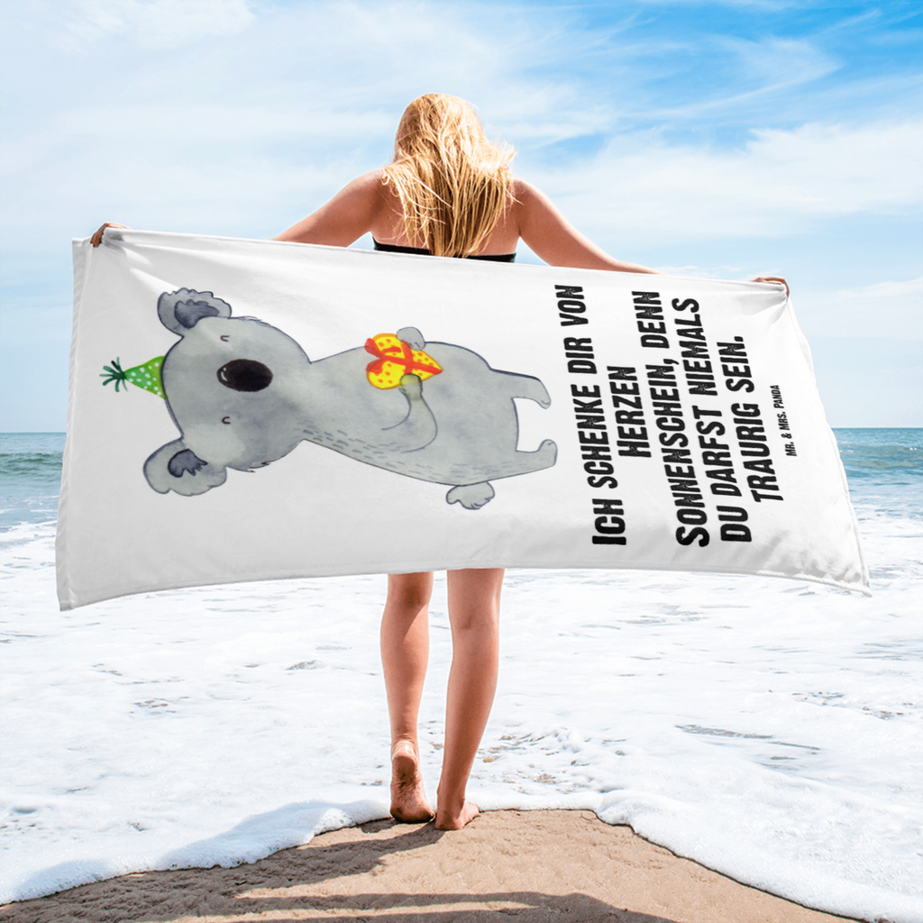 XL Badehandtuch Koala Geschenk Handtuch, Badetuch, Duschtuch, Strandtuch, Saunatuch, Koala, Koalabär, Geschenk, Geburtstag, Party