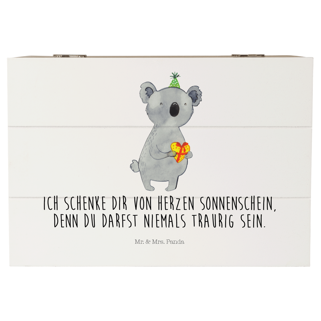 Holzkiste Koala Geschenk Holzkiste, Kiste, Schatzkiste, Truhe, Schatulle, XXL, Erinnerungsbox, Erinnerungskiste, Dekokiste, Aufbewahrungsbox, Koala, Koalabär, Geschenk, Geburtstag, Party