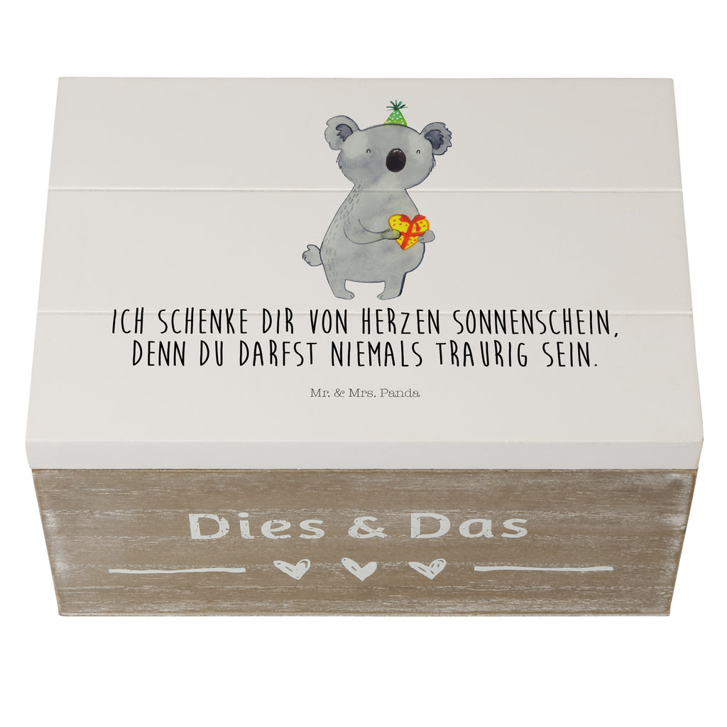 Holzkiste Koala Geschenk Holzkiste, Kiste, Schatzkiste, Truhe, Schatulle, XXL, Erinnerungsbox, Erinnerungskiste, Dekokiste, Aufbewahrungsbox, Koala, Koalabär, Geschenk, Geburtstag, Party