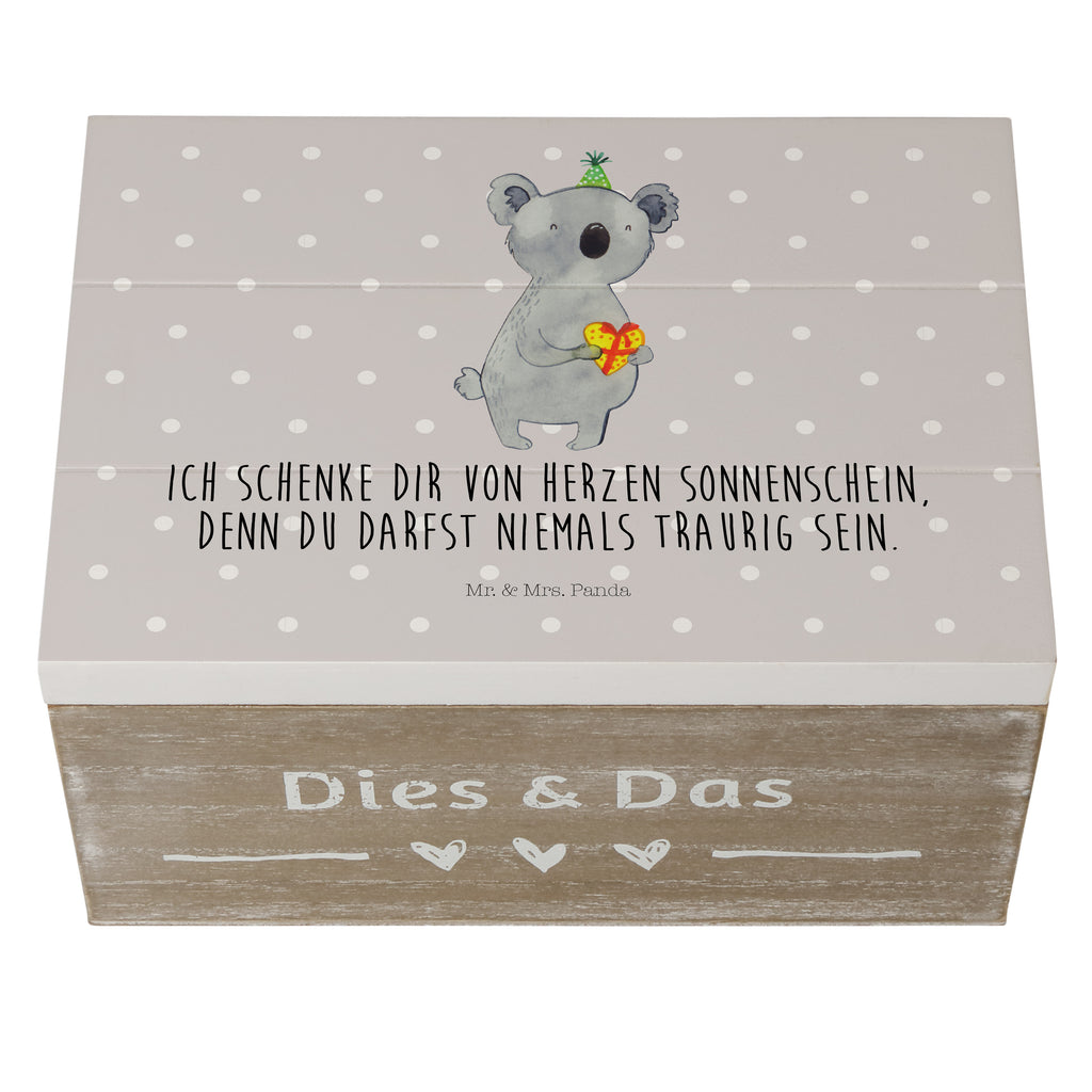 Holzkiste Koala Geschenk Holzkiste, Kiste, Schatzkiste, Truhe, Schatulle, XXL, Erinnerungsbox, Erinnerungskiste, Dekokiste, Aufbewahrungsbox, Koala, Koalabär, Geschenk, Geburtstag, Party